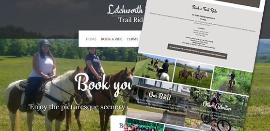 Letchworth Farm Trail Rides Website